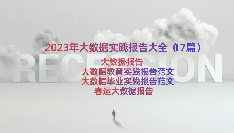 2023年大数据实践报告大全（17篇）