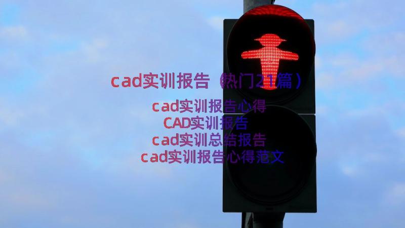 cad实训报告（热门21篇）