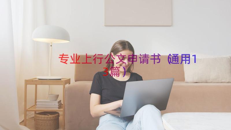 专业上行公文申请书（通用13篇）