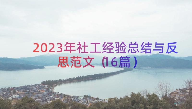 2023年社工经验总结与反思范文（16篇）