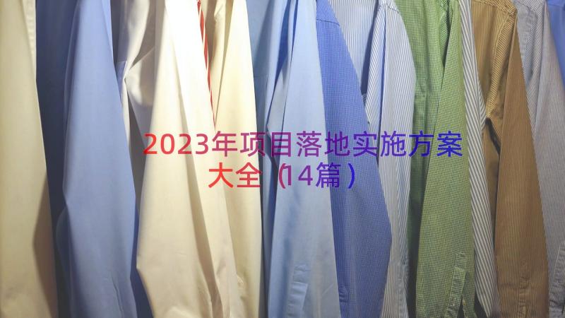 2023年项目落地实施方案大全（14篇）