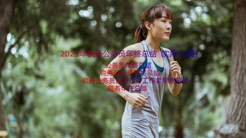 2023年税务公务员年终总结（实用16篇）