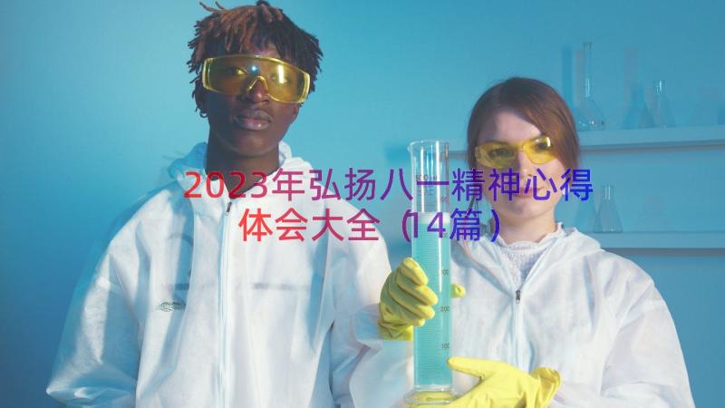 2023年弘扬八一精神心得体会大全