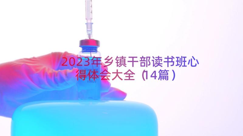 2023年乡镇干部读书班心得体会大全（14篇）