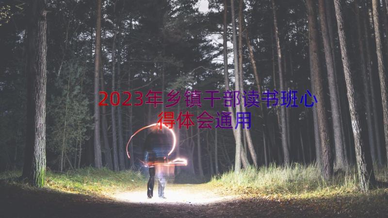 2023年乡镇干部读书班心得体会（通用16篇）