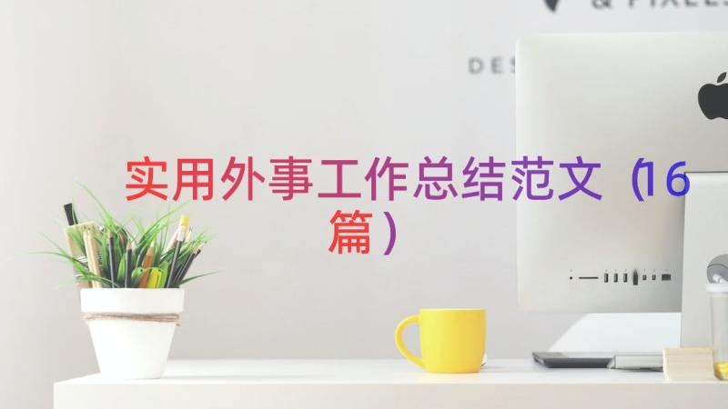 实用外事工作总结范文（16篇）