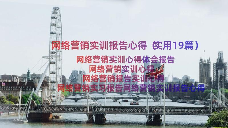 网络营销实训报告心得（实用19篇）