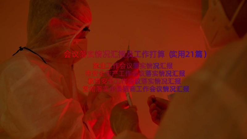 会议落实情况汇报及工作打算（实用21篇）