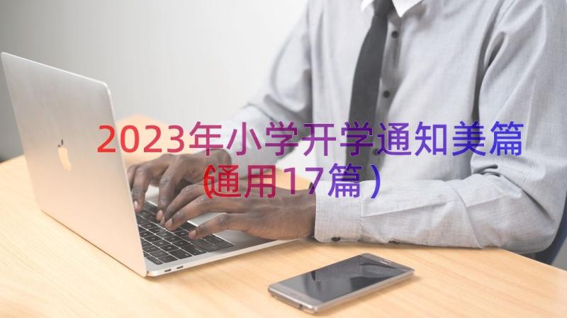 2023年小学开学通知美篇（通用17篇）