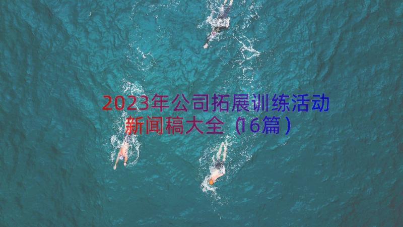 2023年公司拓展训练活动新闻稿大全（16篇）