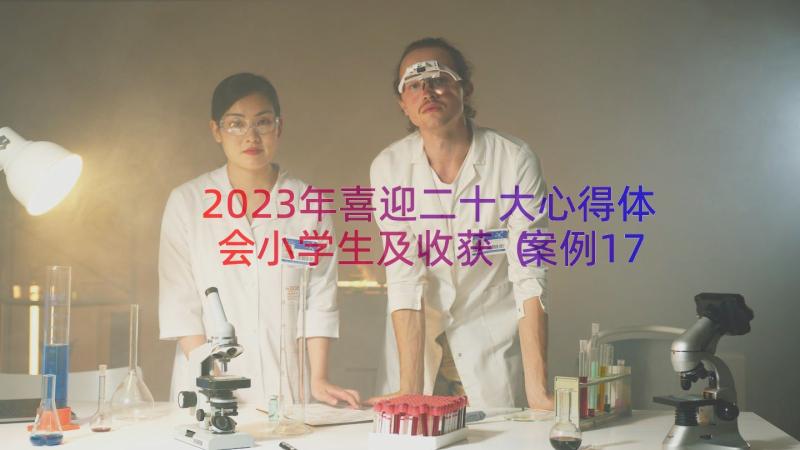 2023年喜迎二十大心得体会小学生及收获案例