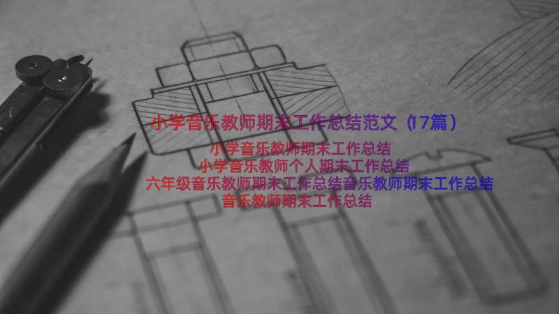 小学音乐教师期末工作总结范文（17篇）