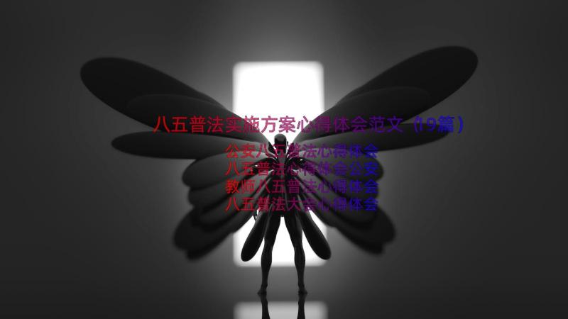 八五普法实施方案心得体会范文（19篇）