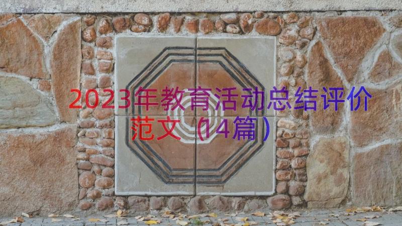 2023年教育活动总结评价范文（14篇）