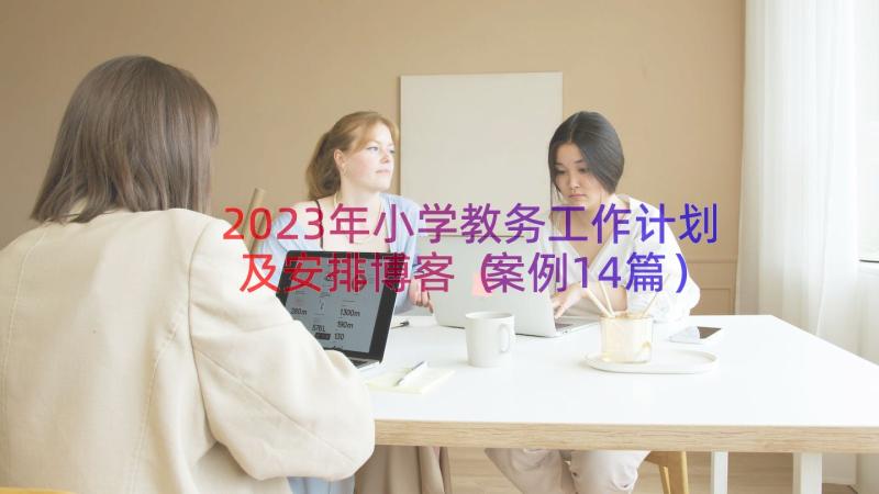 2023年小学教务工作计划及安排博客（案例14篇）