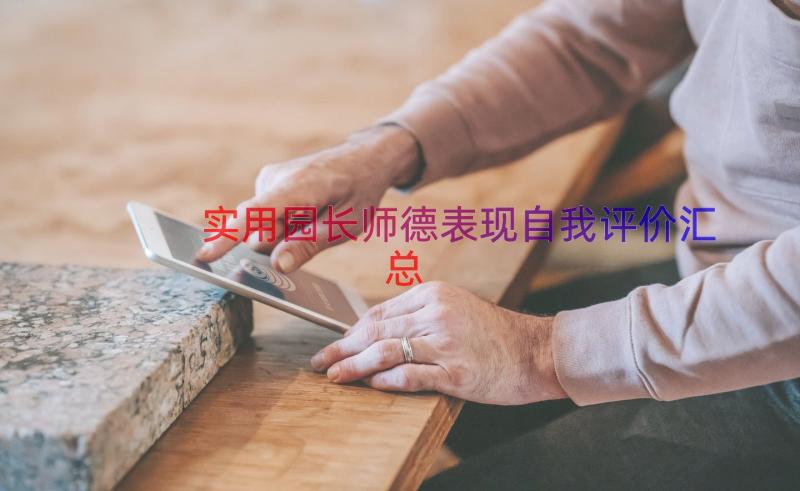 实用园长师德表现自我评价（汇总15篇）