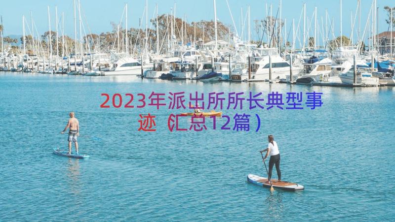 2023年派出所所长典型事迹（汇总12篇）