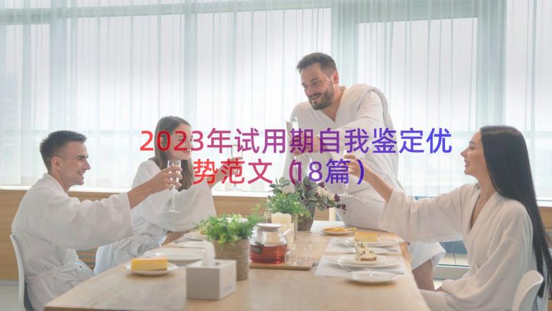 2023年试用期自我鉴定优势范文（18篇）