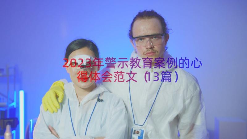 2023年警示教育案例的心得体会范文（13篇）