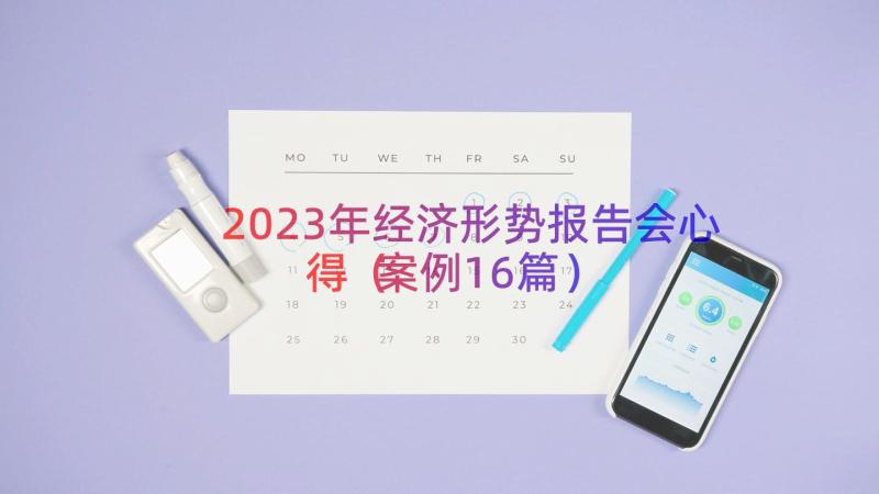 2023年经济形势报告会心得（案例16篇）