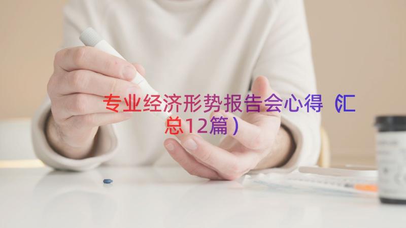 专业经济形势报告会心得（汇总12篇）