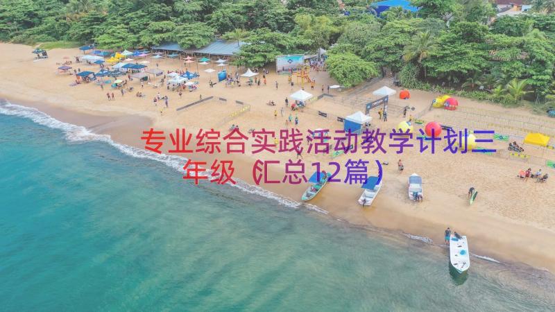 专业综合实践活动教学计划三年级（汇总12篇）