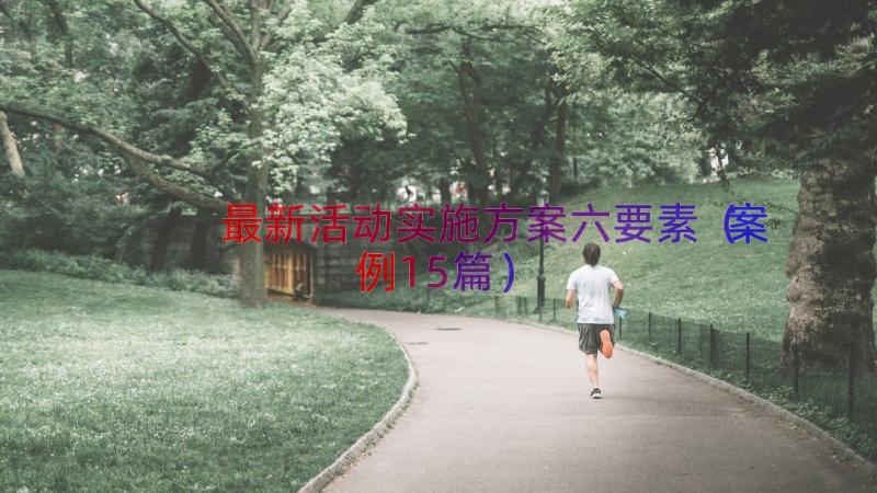 最新活动实施方案六要素（案例15篇）