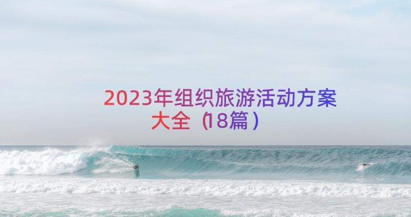 2023年组织旅游活动方案大全（18篇）