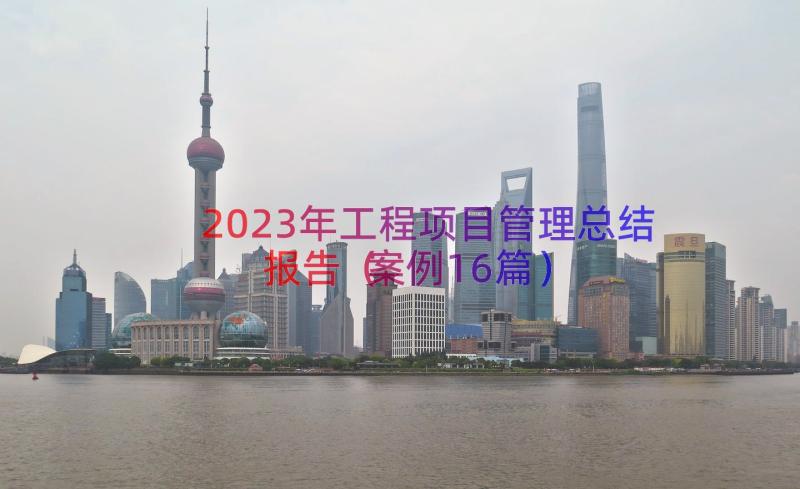 2023年工程项目管理总结报告（案例16篇）