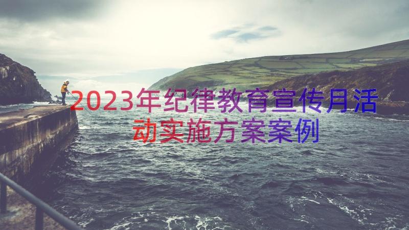 2023年纪律教育宣传月活动实施方案（案例16篇）