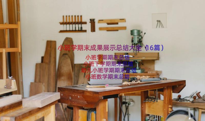 小班学期末成果展示总结大全（16篇）