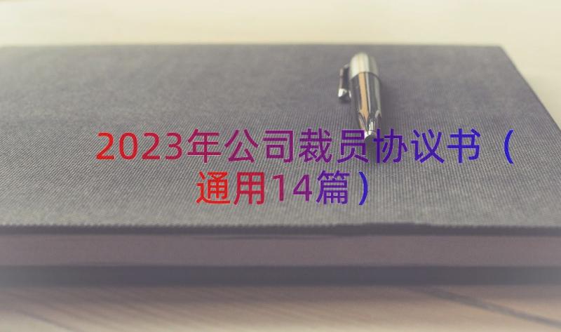 2023年公司裁员协议书（通用14篇）