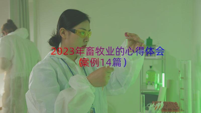 2023年畜牧业的心得体会（案例14篇）