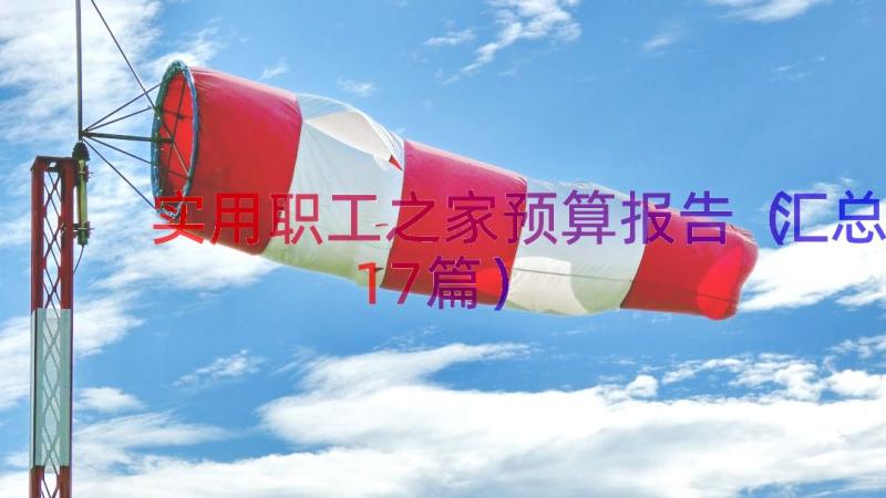 实用职工之家预算报告（汇总17篇）