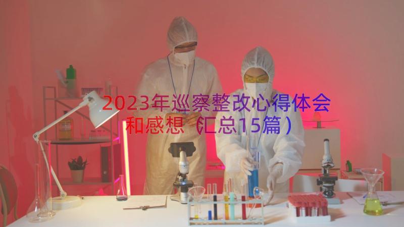 2023年巡察整改心得体会和感想（汇总15篇）