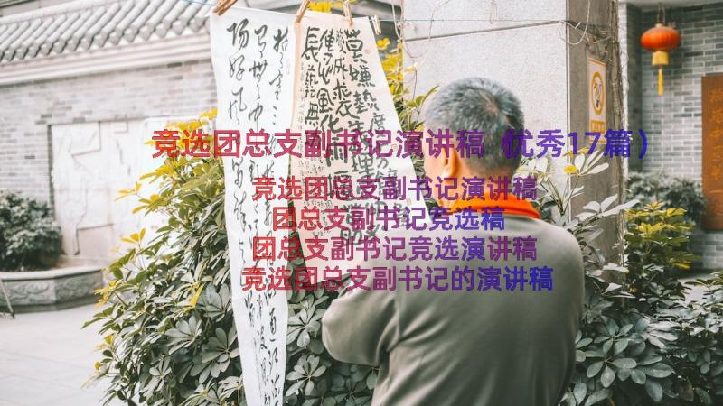 竞选团总支副书记演讲稿（优秀17篇）