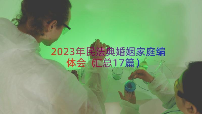 2023年民法典婚姻家庭编体会汇总