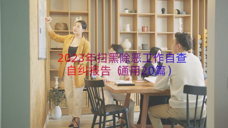 2023年扫黑除恶工作自查自纠报告（通用20篇）