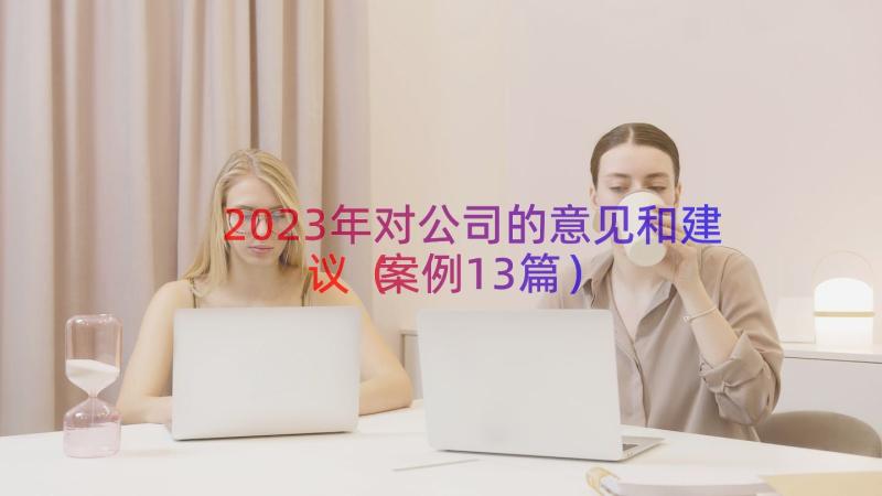 2023年对公司的意见和建议（案例13篇）