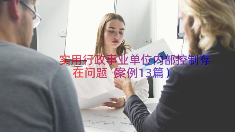 实用行政事业单位内部控制存在问题（案例13篇）