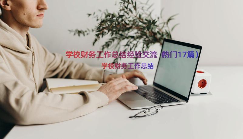 学校财务工作总结经验交流（热门17篇）