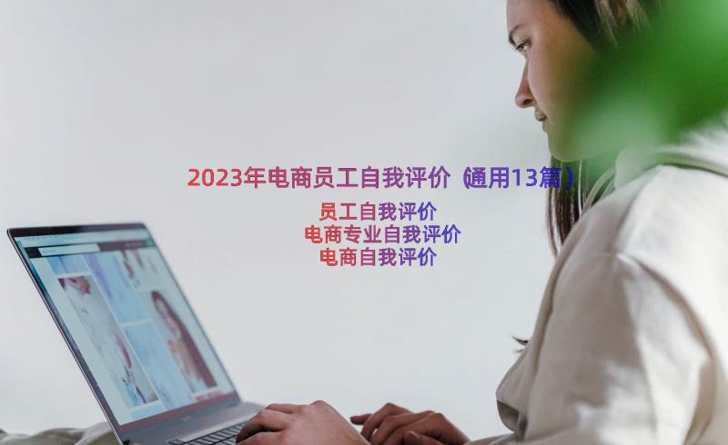 2023年电商员工自我评价（通用13篇）