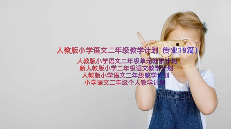 人教版小学语文二年级教学计划（专业19篇）