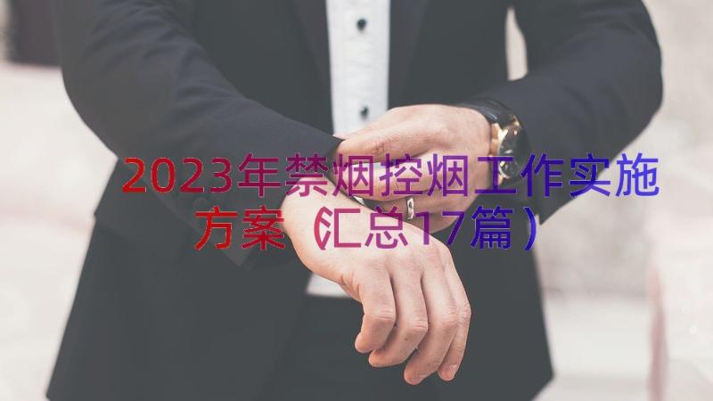 2023年禁烟控烟工作实施方案（汇总17篇）