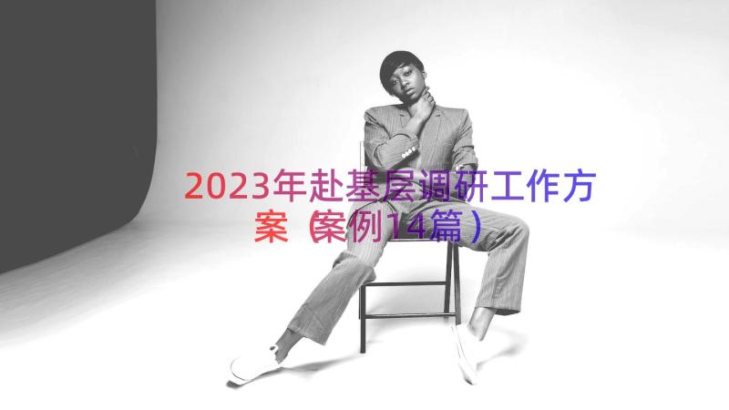 2023年赴基层调研工作方案（案例14篇）