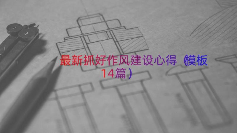 最新抓好作风建设心得（模板14篇）