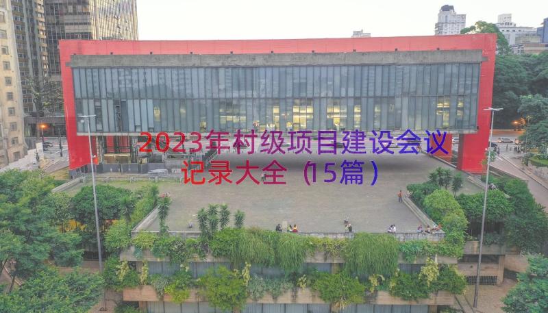 2023年村级项目建设会议记录大全（15篇）