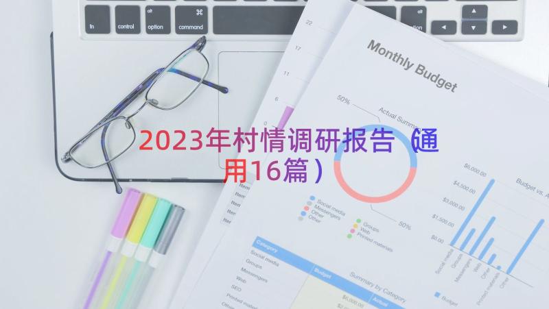 2023年村情调研报告（通用16篇）