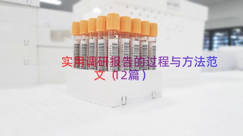 实用调研报告的过程与方法范文（12篇）