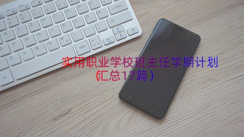 实用职业学校班主任学期计划（汇总17篇）